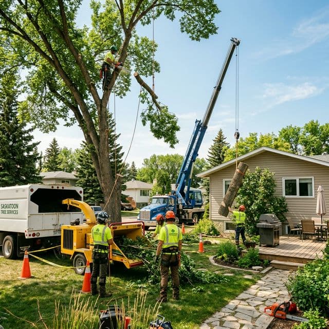 Safe Tree Removal and Stump Grinding Services Saskatoon
